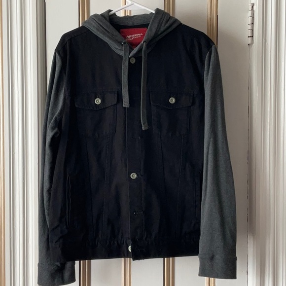 ARIZONA JEAN CO. Men’s Jean/Sweatshirt Jacket, Size M - Picture 1 of 3